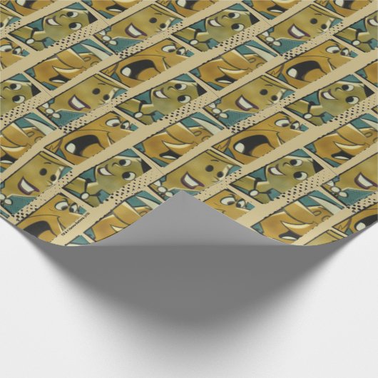 Flintstenen | Retro Comic Character Panels Cadeaupapier (Hoek)