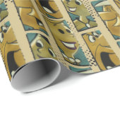 Flintstenen | Retro Comic Character Panels Cadeaupapier (Rol Hoek)