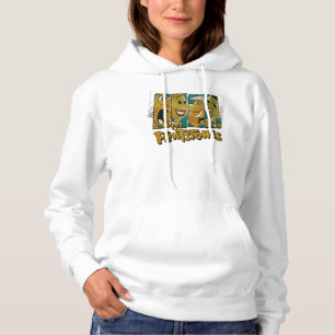 Flintstenen   Retro Comic Character Panels Hoodie