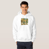 Flintstenen | Retro Comic Character Panels Hoodie (Voorkant volledig)