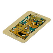 Flintstenen | Retro Comic Character Panels Magneet (Linkerzijde)