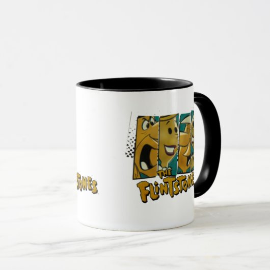 Flintstenen | Retro Comic Character Panels Mok (Voorkant rechts)