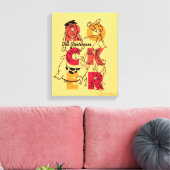 Flintstenen | ROCKER Canvas Afdruk (Insitu (Woonkamer))