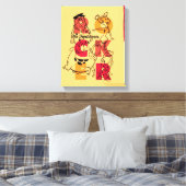 Flintstenen | ROCKER Canvas Afdruk (Insitu (Slaapkamer))