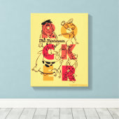 Flintstenen | ROCKER Canvas Afdruk (Insitu (Houten vloer))