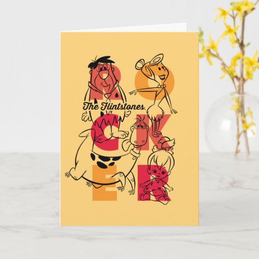 Flintstenen | ROCKER Kaart (Gele Bloem)