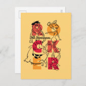 Flintstenen | ROCKER Uitnodiging Briefkaart (Voorkant / Achterkant)