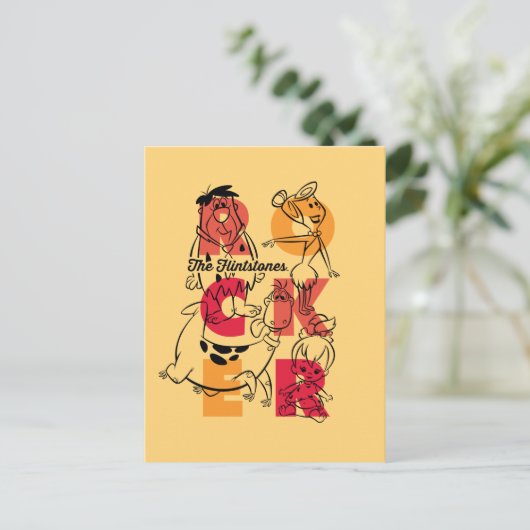 Flintstenen | ROCKER Uitnodiging Briefkaart (Staand voorkant)