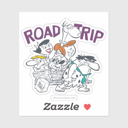 Flintstenen | Wegvervoer Sticker (Vel)