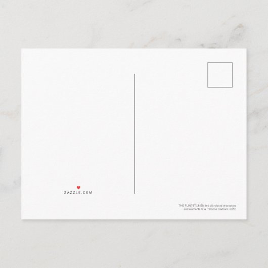 Flintstenen | Wegvervoer Uitnodiging Briefkaart (Achterkant)