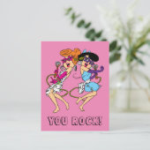 Flintstenen | Wilma & Betty Rock Stars Briefkaart (Staand voorkant)