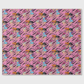 Flintstenen | Wilma & Betty Rock Stars Cadeaupapier (Vlak)