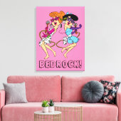 Flintstenen | Wilma & Betty Rock Stars Canvas Afdruk (Insitu (Woonkamer))
