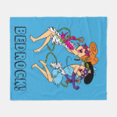 Flintstenen | Wilma & Betty Rock Stars Fleece Deken (Voorkant (Horizontaal))
