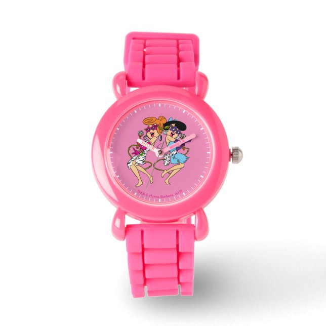 Flintstenen | Wilma & Betty Rock Stars Horloge (Voorkant)