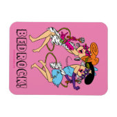 Flintstenen | Wilma & Betty Rock Stars Magneet (Horizontaal)