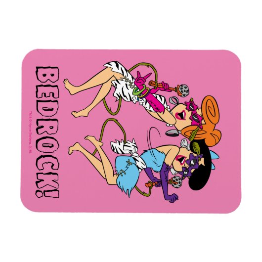 Flintstenen | Wilma & Betty Rock Stars Magneet (Horizontaal)