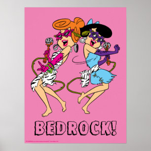 Flintstenen   Wilma & Betty Rock Stars Poster
