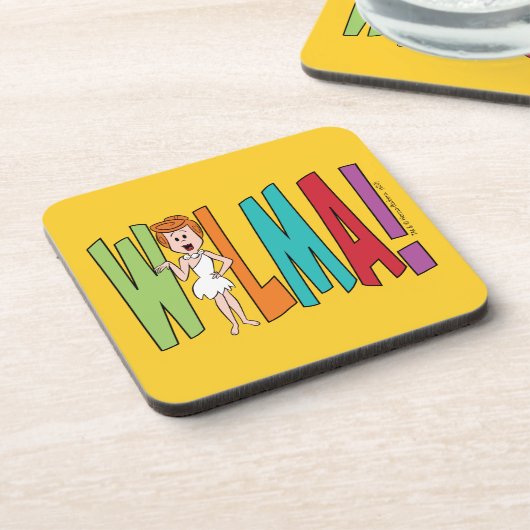 Flintstenen | WILMA! Bier Onderzetter (Linkerzijde)