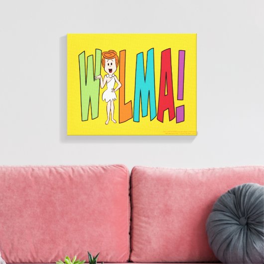 Flintstenen | WILMA! Canvas Afdruk (Insitu (Woonkamer))