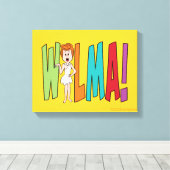 Flintstenen | WILMA! Canvas Afdruk (Insitu (Houten vloer))