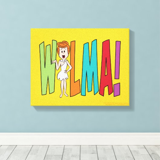 Flintstenen | WILMA! Canvas Afdruk (Insitu (Houten vloer))