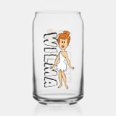 Flintstenen | Wilma Flintstone Blikvorm Glas (Voorkant)