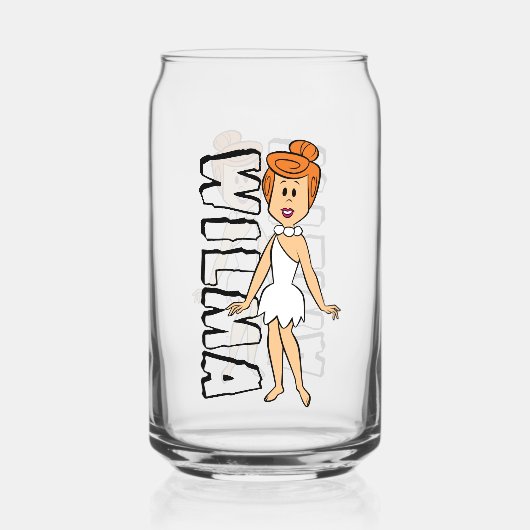 Flintstenen | Wilma Flintstone Blikvorm Glas (Voorkant)