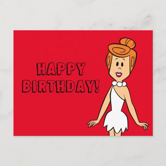 Flintstenen | Wilma Flintstone Briefkaart (Voorkant)