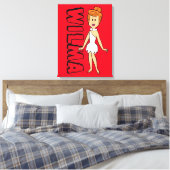 Flintstenen | Wilma Flintstone Canvas Afdruk (Insitu (Slaapkamer))