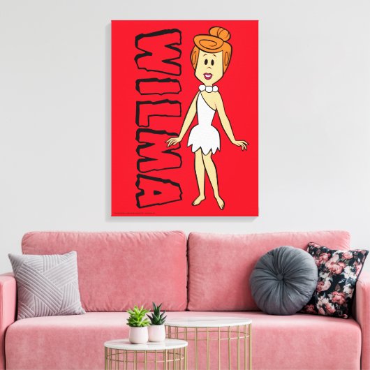 Flintstenen | Wilma Flintstone Canvas Afdruk (Insitu (Woonkamer))