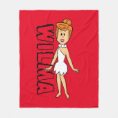 Flintstenen | Wilma Flintstone Fleece Deken (Voorkant)