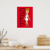 Flintstenen | Wilma Flintstone Poster (Keuken)