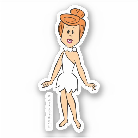 Flintstenen | Wilma Flintstone Sticker (Voorkant)