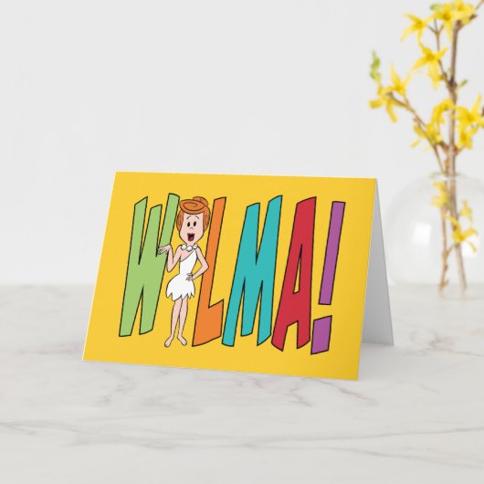 Flintstenen | WILMA! Kaart (Gele Bloem)