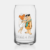 Flintstenen | Wilma Kissing Fred Blikvorm Glas (Achterkant)