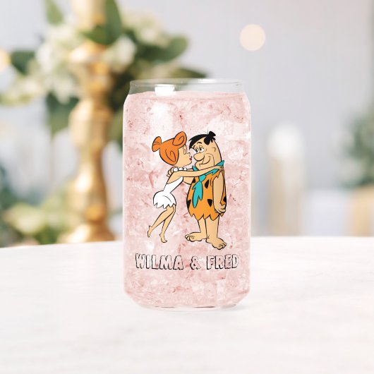 Flintstenen | Wilma Kissing Fred Blikvorm Glas (Insitu (Huwelijk))