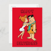 Flintstenen | Wilma Kissing Fred Briefkaart (Voorkant / Achterkant)