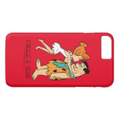 Flintstenen | Wilma Kissing Fred Case-Mate iPhone Case (Achterkant (Horizontaal))