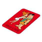 Flintstenen | Wilma Kissing Fred Magneet (Linkerzijde)