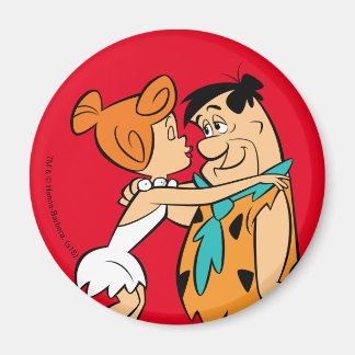 Flintstenen | Wilma Kissing Fred Magneet
