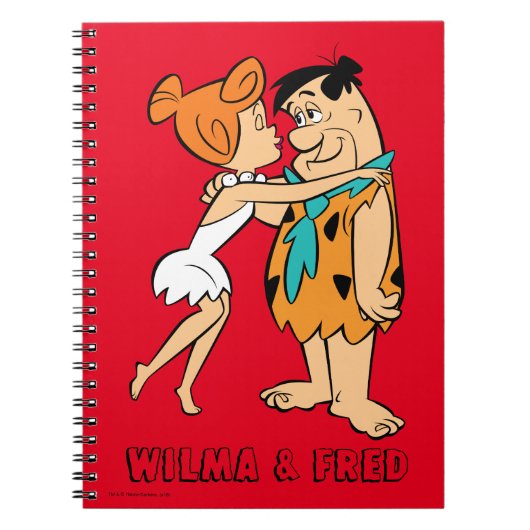 Flintstenen | Wilma Kissing Fred Notitieboek (Voorkant)