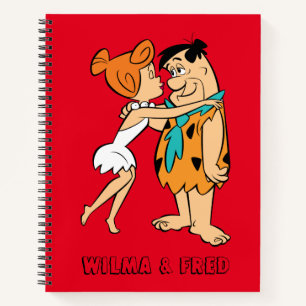 Flintstenen   Wilma Kissing Fred Notitieboek