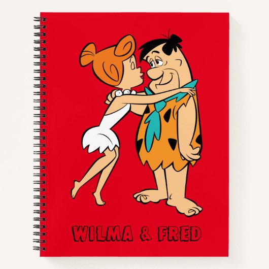 Flintstenen | Wilma Kissing Fred Notitieboek (Voorkant)