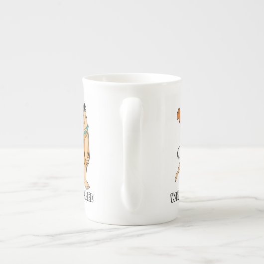 Flintstenen | Wilma Kissing Fred Porselein Kop (Achterkant)