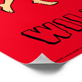 Flintstenen | Wilma Kissing Fred Poster (Hoek)