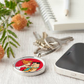 Flintstenen | Wilma Kissing Fred Sleutelhanger (Zijkant)