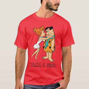 Flintstenen   Wilma Kissing Fred T-shirt