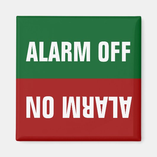 Flip Alarm Aan Uit Groen Rood Indicator Magneet (Voorkant)