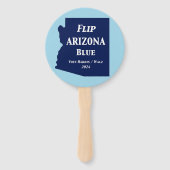 Flip Arizona Blauw in 2024 Handwaaier (Achterkant)